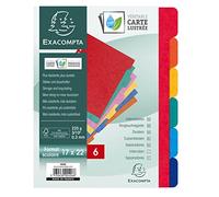 Exacompta 406E - Separador de mapas (17 x 22 cm, 6 posiciones)