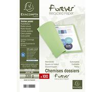 Exacompta 410002E - Lote de 100 Subcarpetas Forever® 250, Color Crema