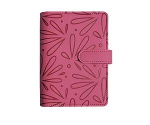 Exacompta - 420117E - Organizador Exatime 14 Floralie - 11 x 14,5 cm - Semana 16 meses - Septiembre 2023 a diciembre 2024 - Color fucsia