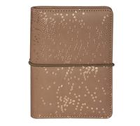 Exacompta - 42626E - Organizador Exatime SAD14 Melina manta tacto suave marcado cobre cierre con elástico horizontal - 11 cm x 14,5 cm - Septiembre 2022 a diciembre 2023 - Color capuchino