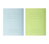 Exacompta 435006E - Lote de 50 Subcarpetas Forever® 250 Impresas, Color Azul Claro & 435013E - Lote de 50 Subcarpetas Forever® 250 Impresas, Color Verde