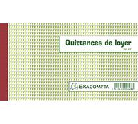 Exacompta - 43E - Recibos de pago de alquiler, triple copia - 50 hojas (idioma español no garantizado)