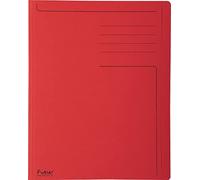 Exacompta 441003E - Lote de 100 Subcarpetas Forever® 280 Impresas y con Portada Más Estrecha, Color Rojo