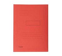 Exacompta - 445003E - Caja de 50 subcarpetas impresas con 2 solapas Forever® 290 g/m² - subcarpetas certificadas Blue Angel - dimensiones 24 x 32 cm para documentos formato A4 - color rojo