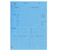 Exacompta 445102E 25 cartera, bolsillo, sin tapa, sin puerta de aguacates 25 x 32 cm, color turquesa