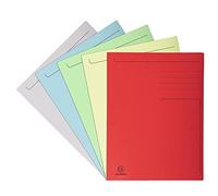 Exacompta 448000E - Lote de 10 camisas 3 solapas, 24 x 32 cm, para A4 color surtido