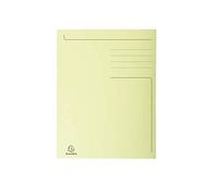 Exacompta 448005E - Lote de 50 Subcarpetas Forever® 280 Impresas y con 3 Solapas, Color Amarillo