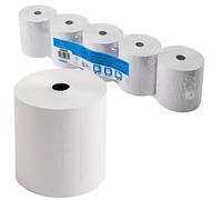 Exacompta 44839E - Caja de 50 bobinas económicas para caja (80 x 80 mm, papel térmico 44 g/m2, sin BPA, color blanco