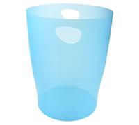 Exacompta - 45383D - Set de 8 papeleras con asas ECOBIN - capacidad 15 litros - Dimensiones 26,3 x 26,3 x 33,5 cm - 1 año de garantía - Colores Turquesa translúcido