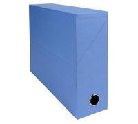 Exacompta 5 Cajas Transfer Papel Efecto Tela A4 Lomo 90 mm Azul Claro