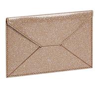 Exacompta - 5105163E - Funda con forma de sobre - Protege y guardar tus diferentes tarjetas, notas de fresa... - Material brillante y barnizado - 10,5 cm x 15,5 cm - Colección Eden - Color oro suave