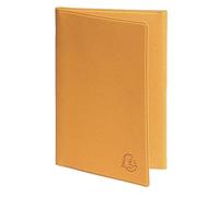 Exacompta 5105218E - Funda para tarjeta de mezclilla (3 solapas plastificadas, 8,5 x 13,2 cm), color mostaza