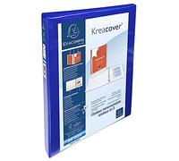 Exacompta 51840BODSE - Carpeta personalizable, A4, 4 anillas, 16 mm, azul, 1 unidad