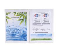 Exacompta - 5381E - Bolsa de 10 estuches protectores de PVC liso doble 20/100 - A4 - Cristal