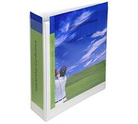 Exacompta 53955E KreaCover Prem'Touch - Archivador de palanca con fundas de personalización en la parte posterior y la tapa trasera de 5 cm, 2 fundas de almacenamiento interiores, color blanco