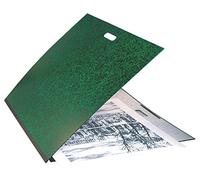 Exacompta - 542900E - 1 tablero de dibujo Annonay - con gomas y asa - lomo de lona - guarda blanca - dimensiones 52 x 72 cm - formato carpeta pasas (500 x 650 mm) - color verde