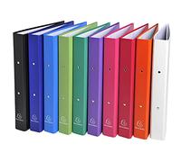 Carpeta de 2 anillas 30mm redondas exacompta a4 carton forrado colores surtidos