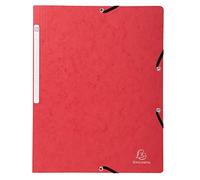 Exacompta 5515E ELBA Cartera de documentos, DIN A4, PVC-Karton, Rojo