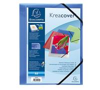 Exacompta 55182E - Carpeta A4, color azul, 1 unidad
