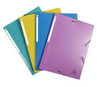 Exacompta - 55190E - 1 Forever Young Carpeta con gomas Polipropileno 3 Solapas - A4 - Colores Surtidos