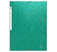 Exacompta 55753E - Pack de 10 carpetas con goma, A4, color verde