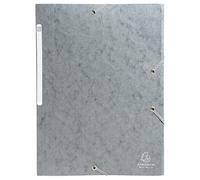 Exacompta 55756E - Pack de 10 carpetas con goma, A4, color gris