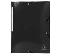 Exacompta 55821E - Carpeta (Conventional file folder, Caja de cartón, Negro, A4, 425 g/m², 240 mm)