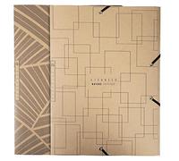 Exacompta 55847E Eterneco - Carpeta de gomas con 3 solapas Maxi Capacity (que permite almacenar 3,5 cm de carpeta en formato 24 x 32) en cartulina recubierta de aceite vegetal A4