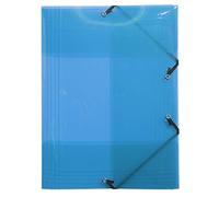 Exacompta 56701e - Carpeta (Crystal Colours, 3 solapas, goma elástica. PP 10E, DIN A4) Color aleatorio