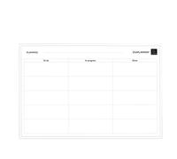 Exacompta - 57180E - 1 organización de planificación de pizarra magnética To Do - borrable en seco - imanes regrabables incluidos - formato 90 x 59 cm - color blanco