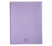 Exacompta - 5839E - 1 carpeta de fundas personalizable Kreacover Pastel - 30 fundas de cristal liso - 60 vistas - para A4 - tamaño 24x32cm - funda de polipropileno semirrígido - 5 colores aleatorios