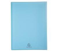Exacompta - 5849E - 1 funda para documentos personalizable Kreacover Pastel - 40 fundas de cristal liso - 80vistas - para A4 - tamaño 24x32cm - funda de polipropileno semirrígido - 5colores aleatorios