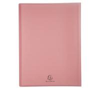 Exacompta - 5859E - 1 funda para documentos personalizable Kreacover Pastel - 50fundas de cristal liso - 100vistas - para A4 - tamaño 24x32cm - funda de polipropileno semirrígido - 5colores aleatorios