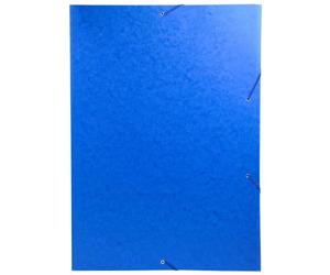 Exacompta 59507E Scotten Nature Future - Carpeta con 3 solapas y gomas de cartulina lustrada para A3, 216 g, azul, 32 x 44 cm