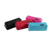 Exacompta - Ref. 52760E - Caja de 6 Kits de Color 2 Compartimentos con Cremallera de Metal - de poliéster Resistente - Puede Contener un Doble dieztro - Colores Azul, Negro, Rosa, Rojo