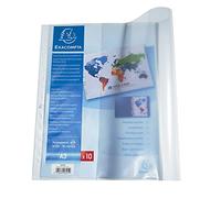 Exacompta 6205E - Bolsa de 10 fundas con multitaladros, A3