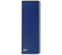Exacompta - 621229E - 1 clasificador Ordonator - lomo extensible - pestañas de plástico - tapa dura - 26 compartimentos alfabéticos de la A a la Z - tamaño 25x33 cm - para A4 - color azul