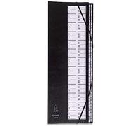 Exacompta 621765E - Clasificadores de fuelle interno, 25,3 x 33 cm, color negro