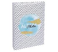 Exacompta - 62773E - Álbum de fotos con bolsillos BRILLANTES - 300 fotos 10x15cm - 100 páginas - formato 22,5x32,5 cm-tapa en papel impreso cubierto con una película protectora brillante-marca dorada