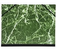 Exacompta - 628E - 1 tablero de dibujo papel marmoleado barnizado - con gomas - reverso de lona - interior de papel blanco - dimensiones 28 x 38 cm - tamaño para archivo B4 (250x353 mm) - color verde