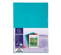 Exacompta 660500E - Bolsa de 10 dossiers en PVC, A4, multicolor