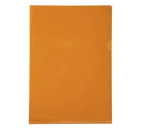Exacompta 661230E - Portafolios de plástico A4 13.5, color naranja, caja de 100