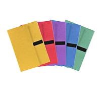 Exacompta - 740E - 1 Carpeta Expandible 3 Solapas Brillantes para Tarjetas Correa Velcro - 24x32cm - Colores Surtidos