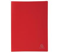 Exacompta 8545E - Carpeta de 40 fundas PVC, A4, color rojo