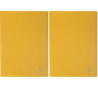 Exacompta - 8549E - 1 protector de documentos OPAK - 40 bolsillos antirreflectantes granulados - 80 vistas - para formato A4 - dimensiones 24 x 32 cm - cubierta de polipropileno suave - color amarillo