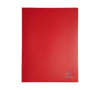 Exacompta 8565E - Carpeta de 60 fundas PVC, A4, color rojo