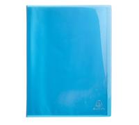 Exacompta 85672E Iderama - Portadocumentos (tapa de polipropileno brillante y fundas interiores lisas de alta transparencia, 20 fundas y 40 fundas), color azul claro
