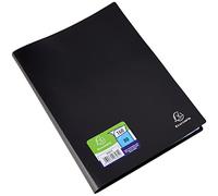 Exacompta 8581E - Carpeta de 80 fundas PVC, A4, color negro