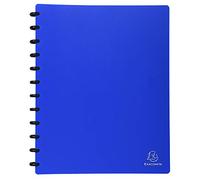 Exacompta 86362E - Carpeta de 30 fundas con anillas, A4, color azul