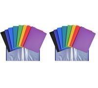 Exacompta 88210E Carpeta de 20 fundas (40 vistas) OPAK ESCOLAR en polipropileno flexible mate y opaco con bolsillos interiores ligeramente granulado. Formato 17x22cm. Color de la cubierta: Aleatorio